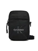 Nerki - Calvin Klein Saszetka Bold Logo Nylon Slim Reporter LV04D3231G Czarny - miniaturka - grafika 1