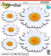 Akcesoria motoryzacyjne - NAKLEJKA WLEP ZNACZEK TATTOO NA AUTO FOLIA SAMOPRZYLEPNA FLOWER GARDEN RUMIANKI 33 x 25cm 1/09295 - miniaturka - grafika 1