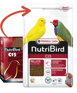 VERSELE-LAGA NutriBird C15 - granulat dla kanarków 1kg - Karma dla ptaków - miniaturka - grafika 1