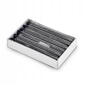 Świece - Świece stołowe domowe kokon kpl 12 szt czarny - miniaturka - grafika 1