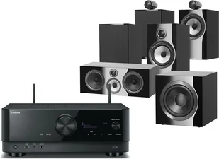 Kino domowe Yamaha RX-A6A czarny + 705 S2 czarny + 706 S2 czarny + HTM71 S2 czarny + DB4S czarny - Kino domowe - miniaturka - grafika 1