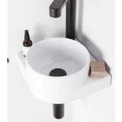 Umywalki - RAVAK X01779 Konsola umywalki Yard 280 C czarna - miniaturka - grafika 1