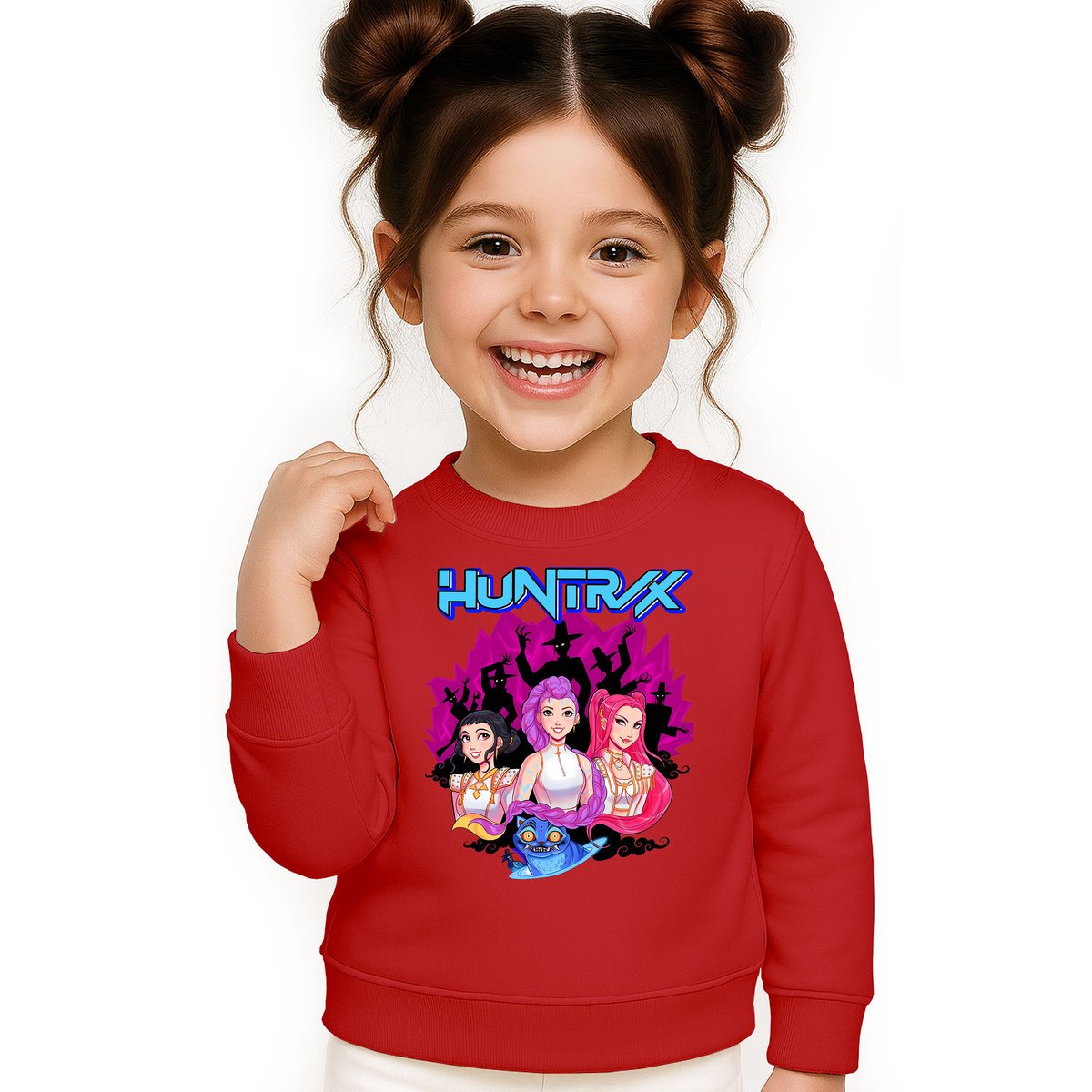 BLUZA DZIECIĘCA KPOP DEMON HUNTERS HUNTRIX 122-128 BAWEŁNIANA JAKOŚĆ