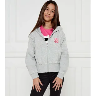 HUGO KIDS Bluza Regular Fit - Bluzy dla dziewczynek - miniaturka - grafika 1