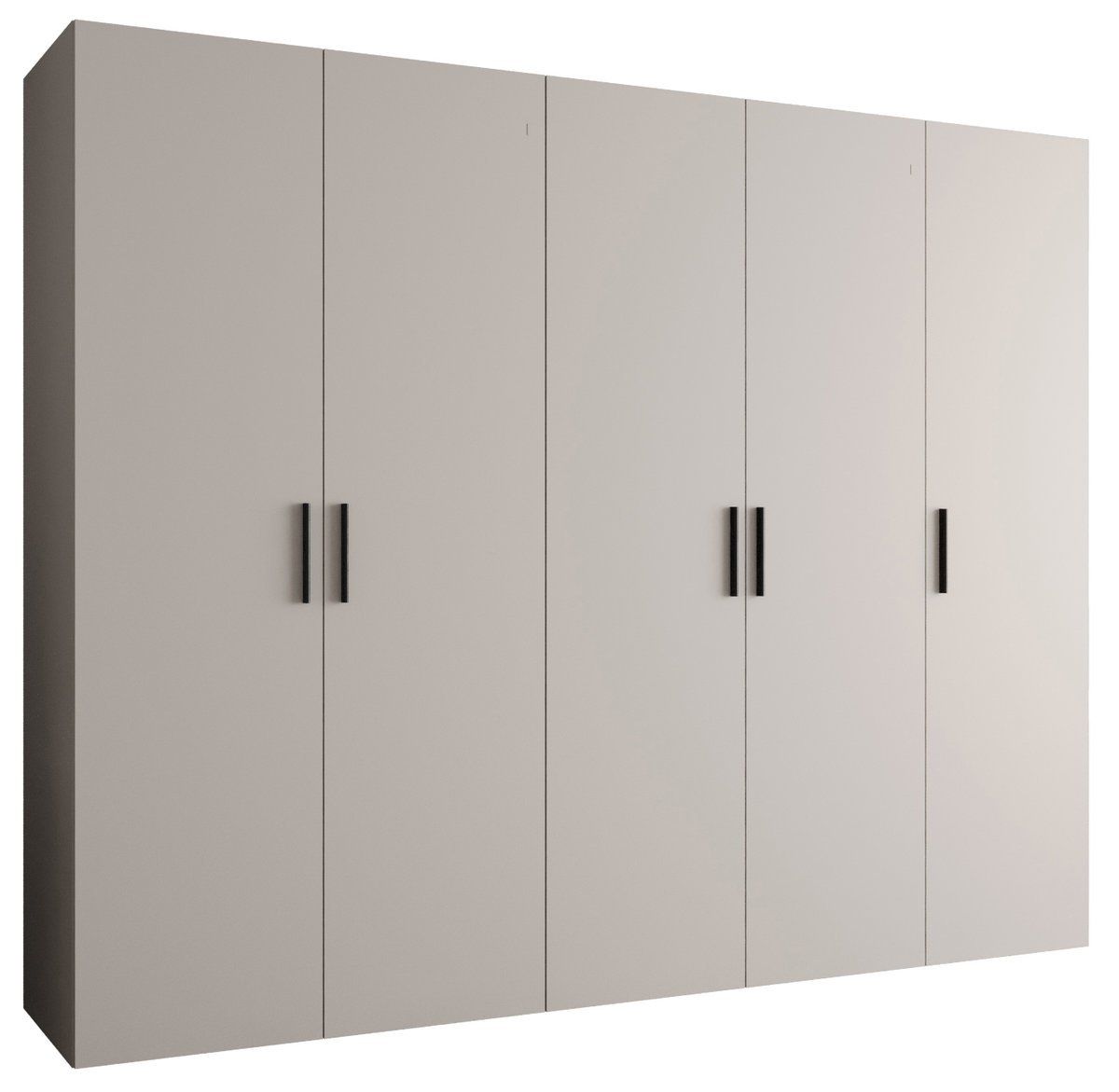 Szafa uchylna otwierana BARI 1 250 wys. 202 cm Kaszmir + u. Czarny