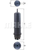 Filtry paliwa - Filtr paliwa Mahle KL 872/7 - miniaturka - grafika 1