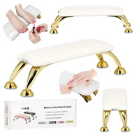 Akcesoria do paznokci - Podkładka pod dłoń poduszka podpórka manicure do salonu kosmetycznego biała - miniaturka - grafika 1