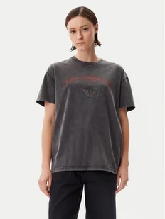 Vans T-Shirt Palm Impresa VN000MCM Czarny Regular Fit - Koszulki i topy damskie - miniaturka - grafika 1
