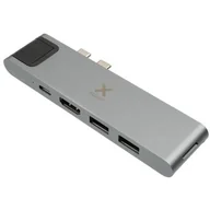 Adaptery i przejściówki - Xtorm Adapter XTORM USB-C Hub 7-in-1 szary - miniaturka - grafika 1