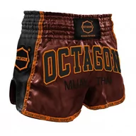 Spodnie sportowe męskie - SPODENKI MUAY THAI OCTAGON BROWN EDYCJA 2022 - miniaturka - grafika 1