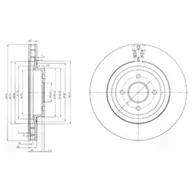 Tarcze hamulcowe - Tarcza hamulcowa DELPHI BG3852 - miniaturka - grafika 1