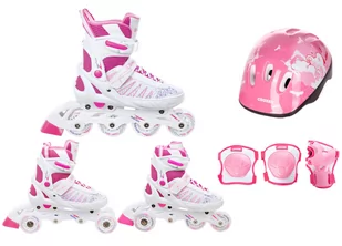 Rolki Wrotki 3w1 Regulowane Raven Grace 31-35 Led - Rolki - miniaturka - grafika 2