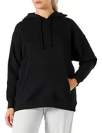 Bluzy damskie - PIECES Damska bluza z kapturem PCCHILLI LS Oversized NOOS BC Bluza z kapturem, czarna, XL - miniaturka - grafika 1