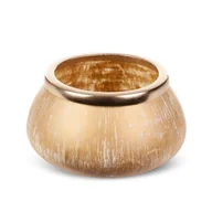 Tace i patery - Misa dekoracyjna SFENA 18X18X10 złota - miniaturka - grafika 1