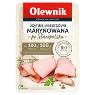 Pasztet i przetwory mięsne - Szynka Wieprzowa Marynowana Po Staropolsku 90G Olewnik - miniaturka - grafika 1