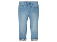 Spodnie i spodenki dla dziewczynek - lupilu® Jeansy dziewczęce z bawełną, skinny fit (122, Jasnoniebieski) - miniaturka - grafika 1