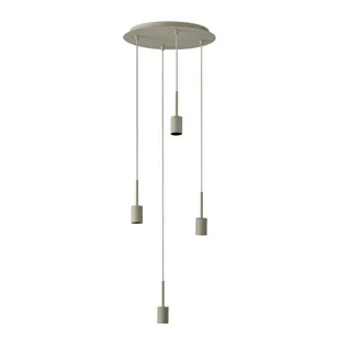 Oprawa wisząca Decor Needle Plate 4xE27 bez żarówek beżowa - Lampy sufitowe - miniaturka - grafika 1