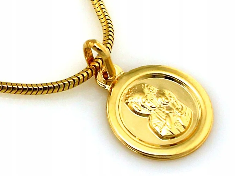ZŁOTY MEDALIK 333 ZAWIESZKA PREZENT 3D +