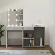 Toaletki - Lumarko Toaletka z oświetleniem LED i szafką, szarość betonu - miniaturka - grafika 1