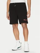 Spodenki męskie - Fila Szorty sportowe Lamswaarde FAM0909 Czarny Regular Fit - miniaturka - grafika 1