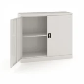 Szafki biurowe - B2B Partner Szafka dwudrzwiowa, zamek cylindryczny, 1040 x 1200 x 435 mm CY-034-04 - miniaturka - grafika 1