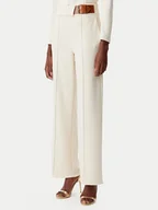 Spodnie damskie - Rinascimento Spodnie materiałowe CFC0122936003 Beżowy Regular Fit - miniaturka - grafika 1