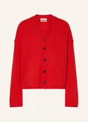 Swetry damskie - Marc O'polo Kardigan rot - miniaturka - grafika 1