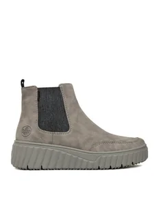 Rieker Botki CEO-N2553-40 Szary - Botki damskie - miniaturka - grafika 1