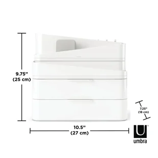 UMBRA organizer kosmetyków GLAM LARGE biały - Pudła i pojemniki do przechowywania - miniaturka - grafika 6