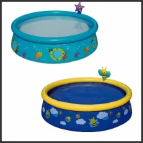 Bestway Fast Set Pool z rozpylacz, 477 L, kolorowy, 152 x 152 x 38 cm - Baseny ogrodowe - miniaturka - grafika 2