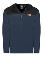 Odzież trekkingowa męska - Geographical Norway Kurtka polarowa "Uniclerc" w kolorze granatowym - miniaturka - grafika 1