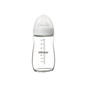 Butelki dla niemowląt - MININOR BUTELKA SZKLANA 240 ML 0M+ - miniaturka - grafika 1