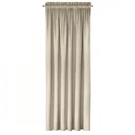 Zasłony - Zasłona 140x270 Rosa beżowa jasna welurowa gotowa na taśmie D91 - miniaturka - grafika 1