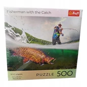 Puzzle - Puzzle Square Box Nature Fisherman with the Catch 500 elementów - miniaturka - grafika 1
