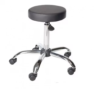 Taboret okrągły Silver SNO - Produkt testowy - Krzesła i taborety kosmetyczne - miniaturka - grafika 1