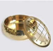 Świeczniki - Mosiężny Pojemnik na Kadzidełka KADZIELNICA - miniaturka - grafika 1