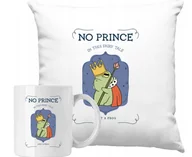 Gadżety dla niej i dla niego - ZESTAW PODUSZKA + KUBEK Żaba Król Prince Pomysł Na Prezent +IMIĘ - miniaturka - grafika 1