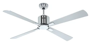 Energooszczędny wentylator sufitowy z pilotem Eco Neo III WiFi 132 cm chrom błyszczący Wenge / srebrnoszare łopatki - Wentylatory sufitowe - miniaturka - grafika 1