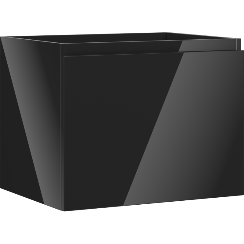 Mexen Orio szafka łazienkowa podumywalkowa 60 cm, 1 szuflada, czarna połysk - 91A10-06047-1-BF70