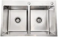 Zlewozmywaki - Stellman Zlewozmywak stalowy dwukomorowy STEEL 7549 inox - miniaturka - grafika 1