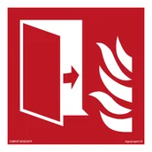 Systemy ekspozycyjne i znaki informacyjne - BF007 DRZWI PRZECIWPOŻAROWE, TS - PŁYTA TD FOTOLUMINESCENCYJNA; (150X150MM) - miniaturka - grafika 1