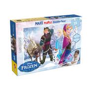 Powieści - Lisciani Frozen Puzzle dwustronne Maxi 35 (46867) - miniaturka - grafika 1