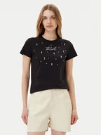 Koszulki i topy damskie - KARL LAGERFELD T-Shirt A2W17120 Czarny Regular Fit - miniaturka - grafika 1