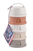 Butelki dla niemowląt - BEABA Pojemniki na mleko w proszku 4 komory cotton white/terracotta - miniaturka - grafika 1