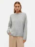 Swetry damskie - Vero Moda Sweter Boom 10320463 Szary Loose Fit - miniaturka - grafika 1