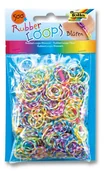 Zabawki kreatywne - RUBBER LOOPS NO NAME Gumki kolorowe kwiaty 500 szt mix kolorów - miniaturka - grafika 1