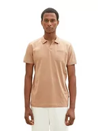 Koszulki męskie - TOM TAILOR Męska koszulka polo, 24048 Desert Fawn, S 1036368, 24048 - Desert Fawn, S - miniaturka - grafika 1