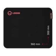 Podkładki pod mysz - Lorgar Main 323 Podkładka dla graczy Czarny, Czerwony - miniaturka - grafika 1
