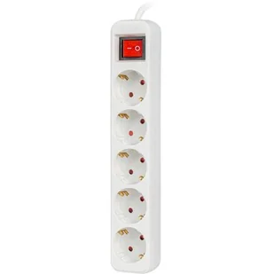 LANBERG Lanberg 5 gniazd Schuko 3.0m PS1-05F-0300-BK - Listwy zasilające - miniaturka - grafika 2