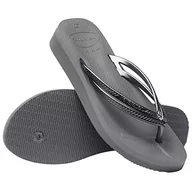 Klapki i japonki damskie - Havaianas Kliny damskie japonki, Szary - Stal szara stal szara - 34 EU - miniaturka - grafika 1